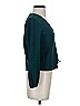 TeXTURE & THREAD Madewell Green Teal Long Sleeve Blouse Size XXS - photo 4