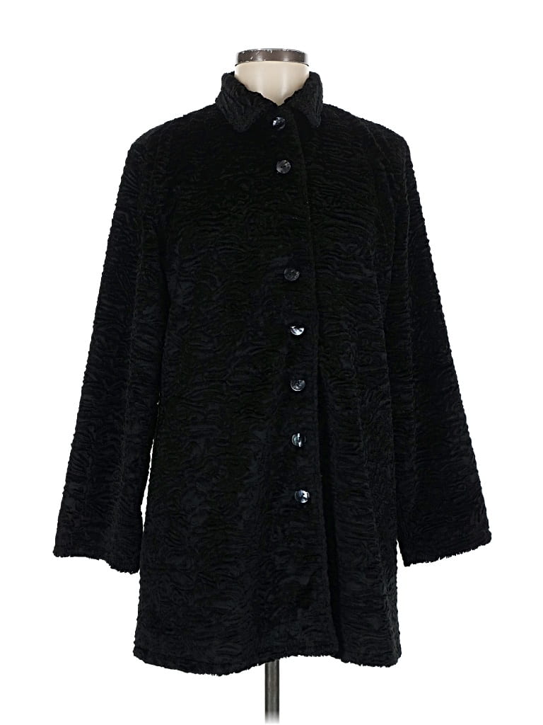 Pre-owned Chico's Coat In Black