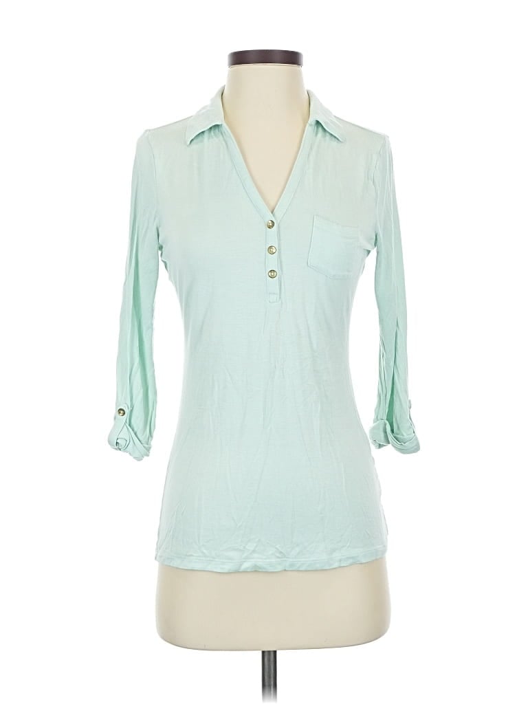 Pre-owned The Limited 3/4 Sleeve T-shirt In Blue