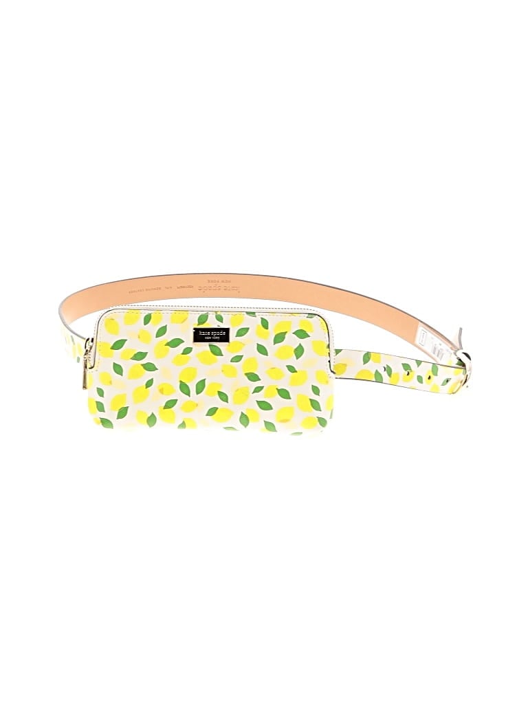 Pre-owned Kate Spade New York Leather Belt Bag In Yellow