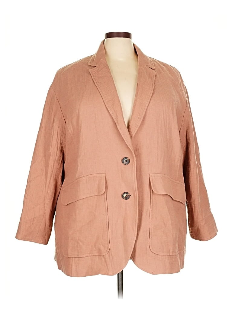 Pre-owned Madewell Blazer Jacket In Brown