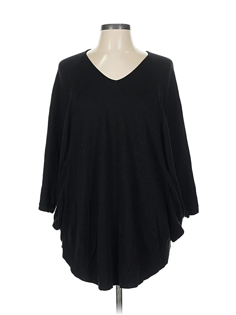 Pre-owned Joan Vass Pullover Sweater In Black