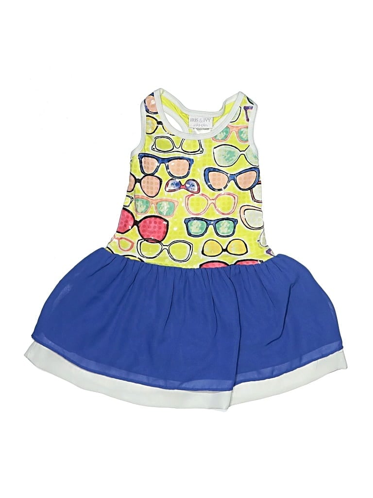 Pre-owned Iris & Ivy Kids' Dress In Blue