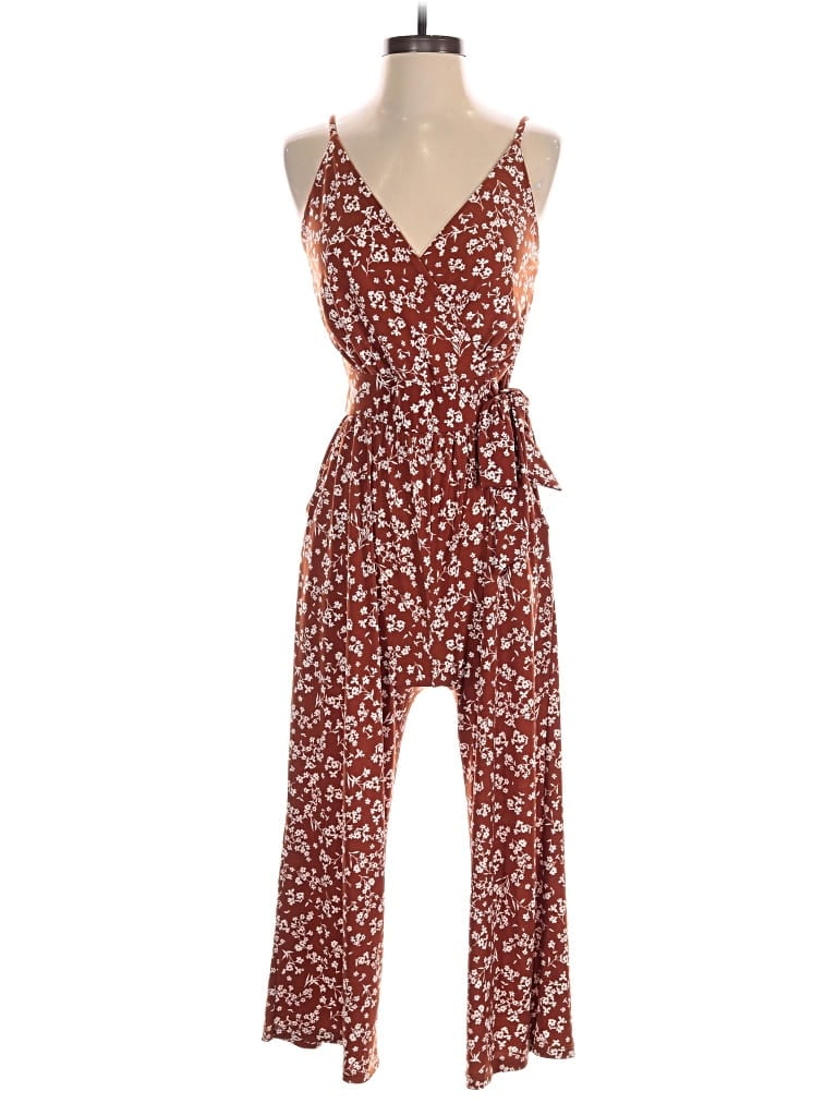 Pre-owned Kaileigh Jumpsuit In Brown