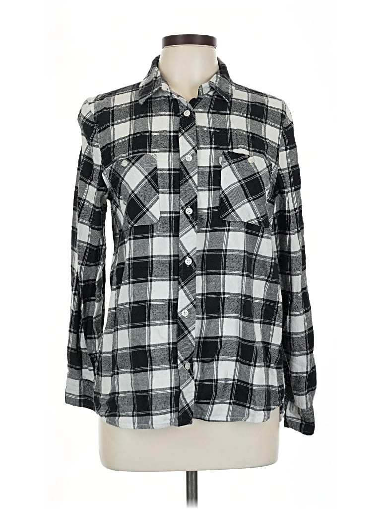 Pre-owned Levi's Long Sleeve Button Down Shirt In Silver