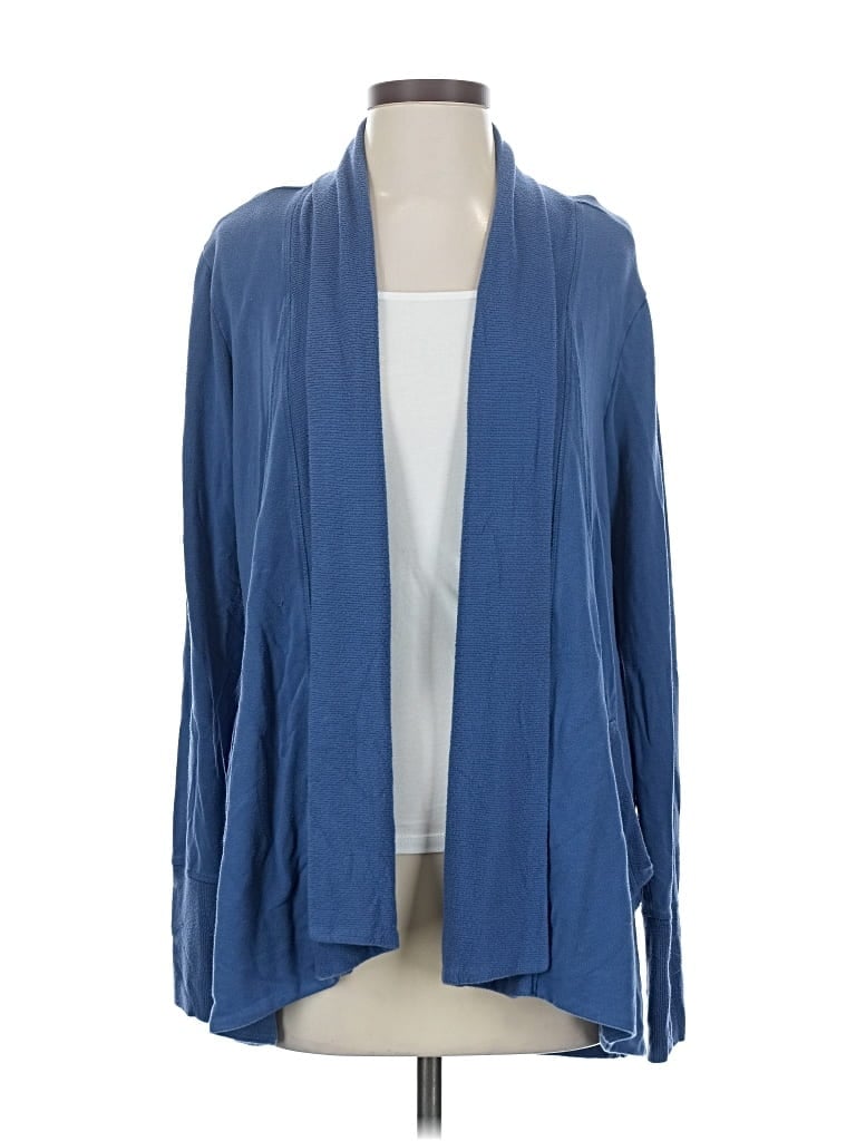 Pre-owned Athleta Cardigan Sweater In Blue