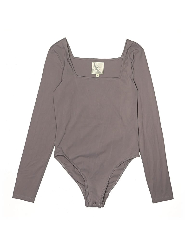 Pre-owned Ampersand Ave Bodysuit In Gray