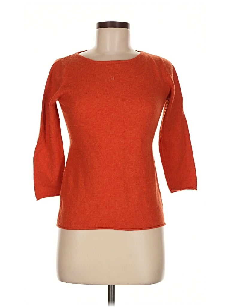 Pre-owned Neiman Marcus Pullover Sweater In Orange