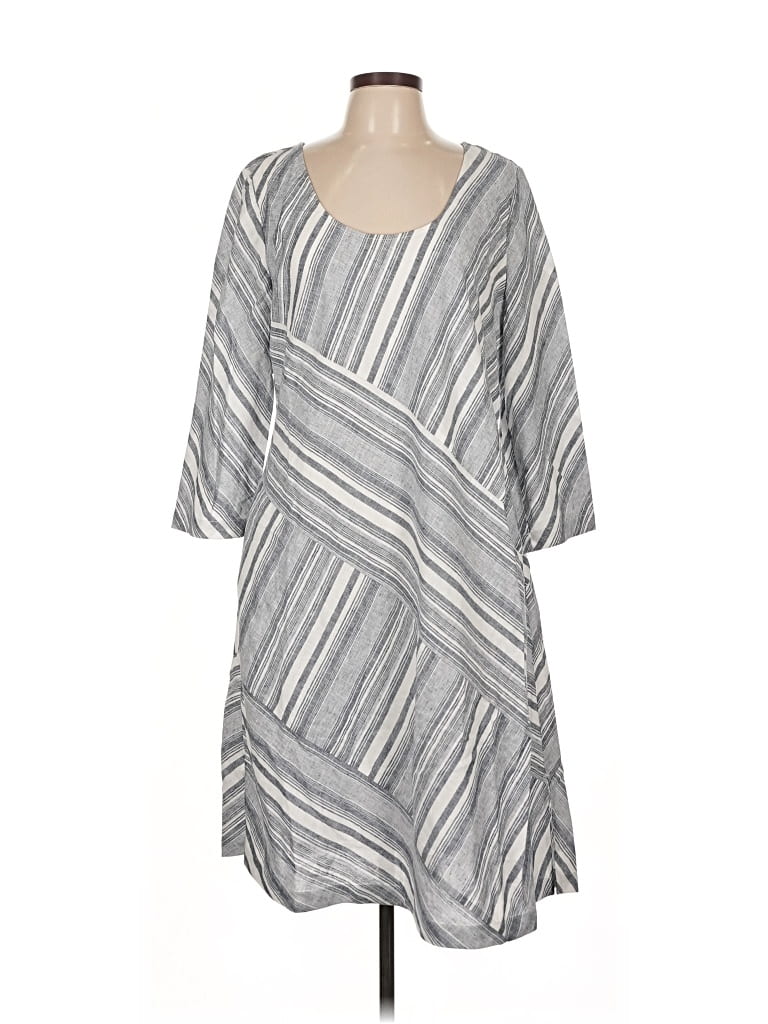 Pre-owned Soft Surroundings Casual Dress In Gray
