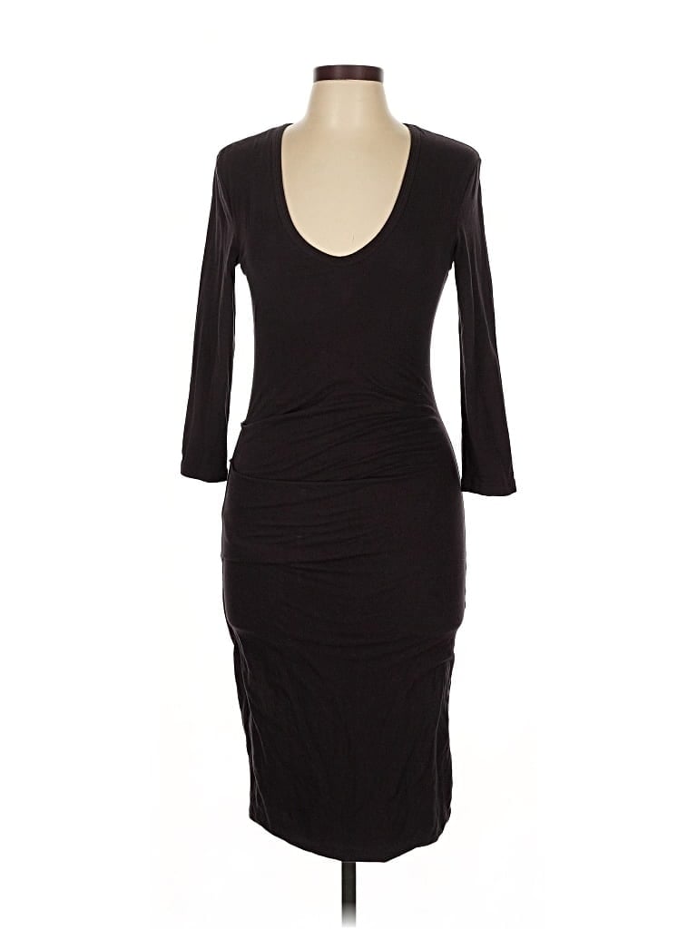 Pre-owned James Perse Cocktail Dress In Black