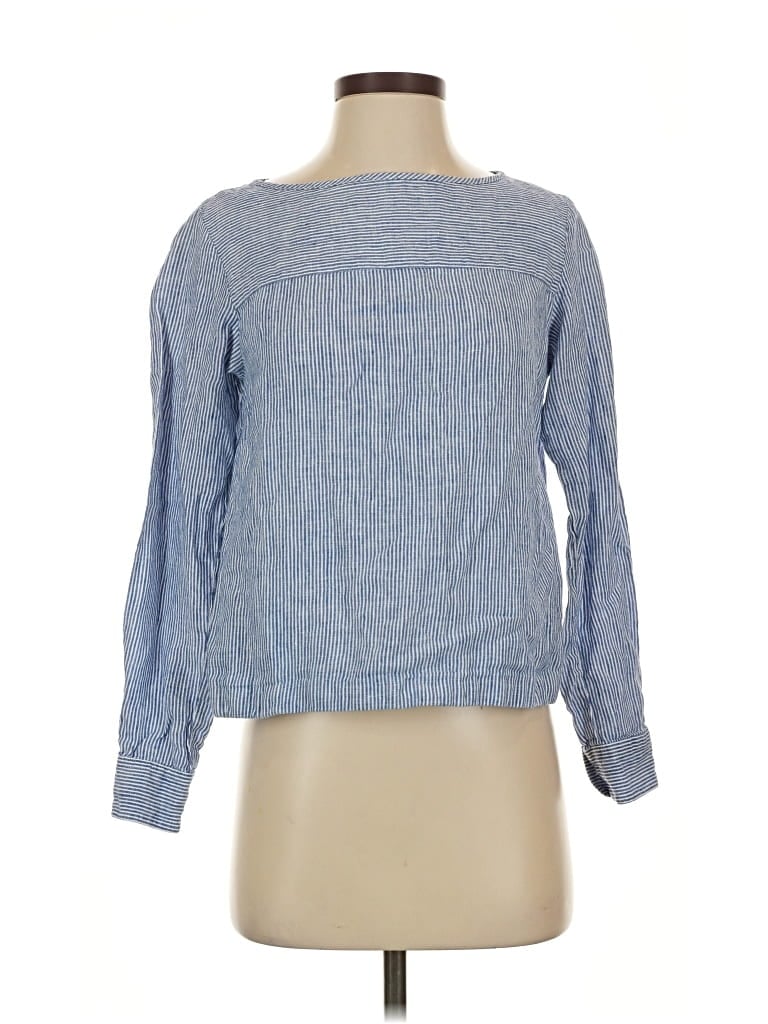 Pre-owned Polo Ralph Lauren Long Sleeve Blouse In Blue