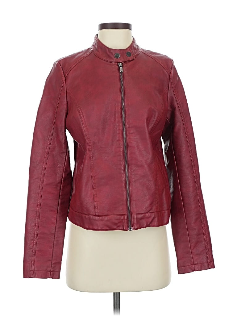Pre-owned Skinnygirl Jacket In Burgundy