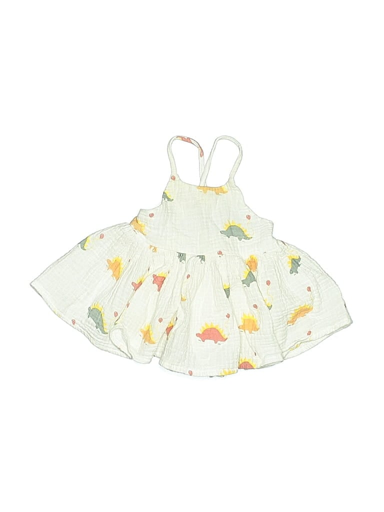 Pre-owned Oh Baby Kids' Tank Top Ivory Halter Neckline Tops In White