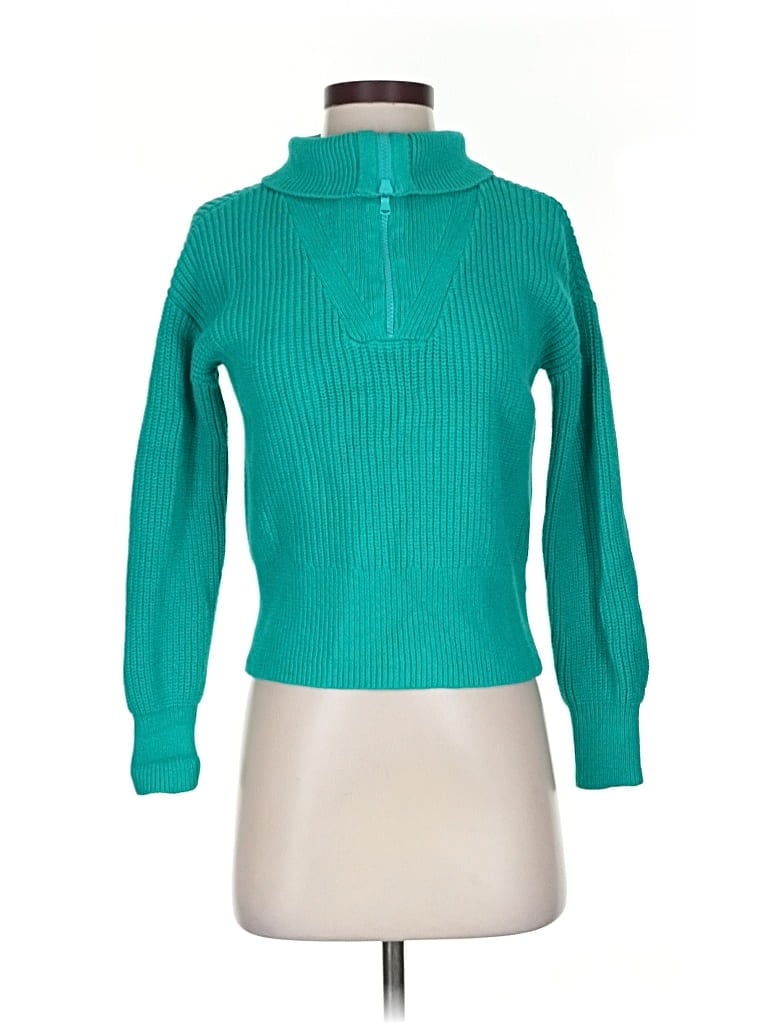 Pre-owned Lou & Grey Turtleneck Sweater In Blue