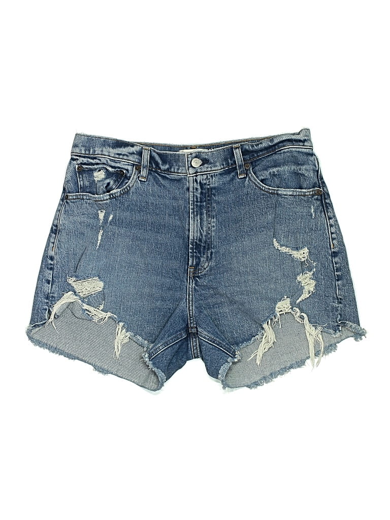 Pre-owned Abercrombie & Fitch Denim Shorts In Blue