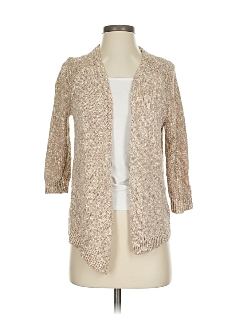 Pre-owned Ann Taylor Loft Cardigan Sweater In Brown