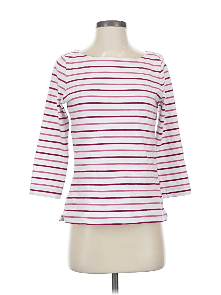 Pre-owned Ann Taylor Loft 3/4 Sleeve T-shirt In Red