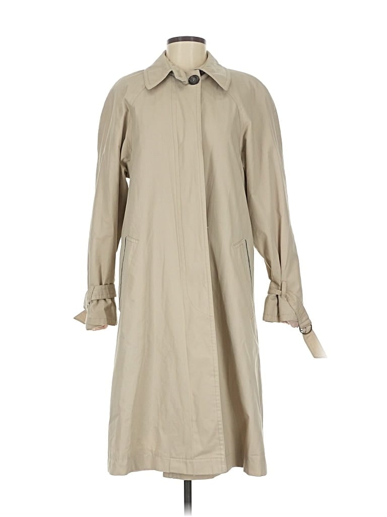 Pre-owned Unbranded Trenchcoat In White