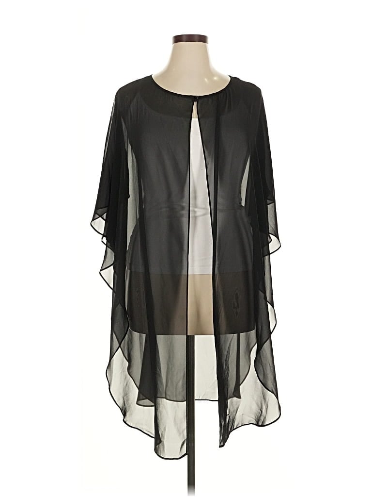 Pre-owned Connected Apparel Kimono In Black