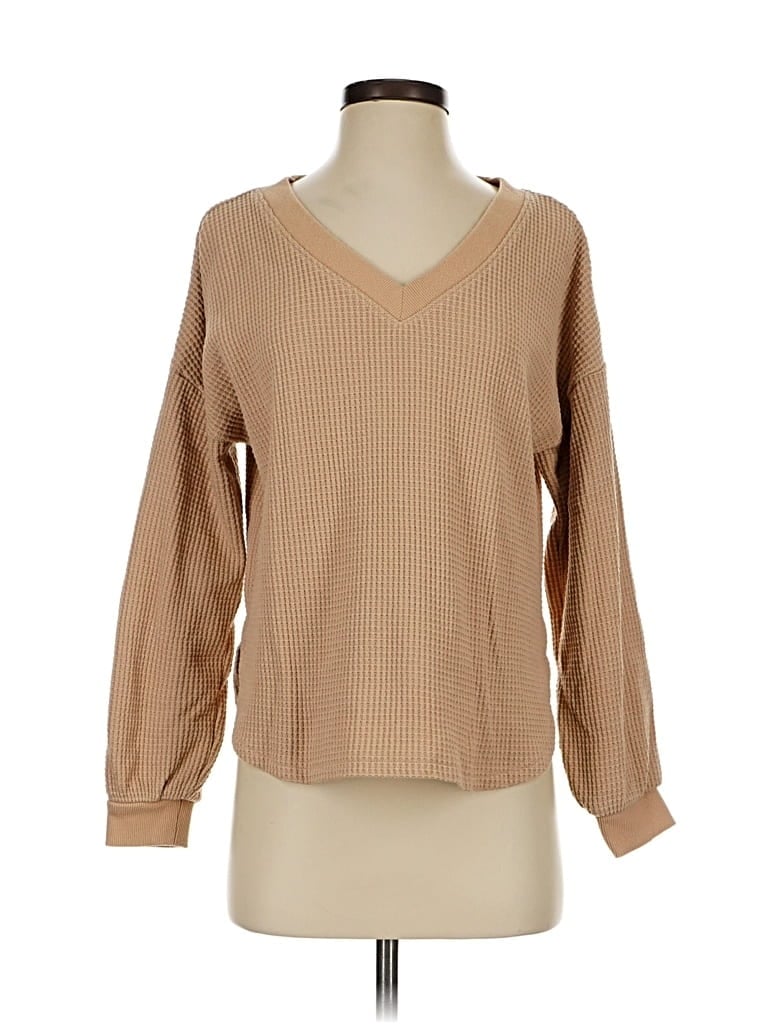 Pre-owned Madewell Pullover Sweater In Brown