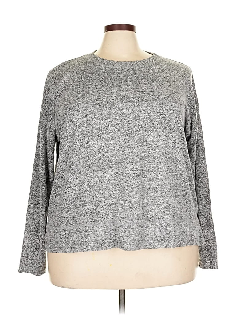 Pre-owned Lucky Brand Pullover Sweater In Gray