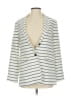Ann Taylor Stripes Ivory Blazer Size 0 - photo 1