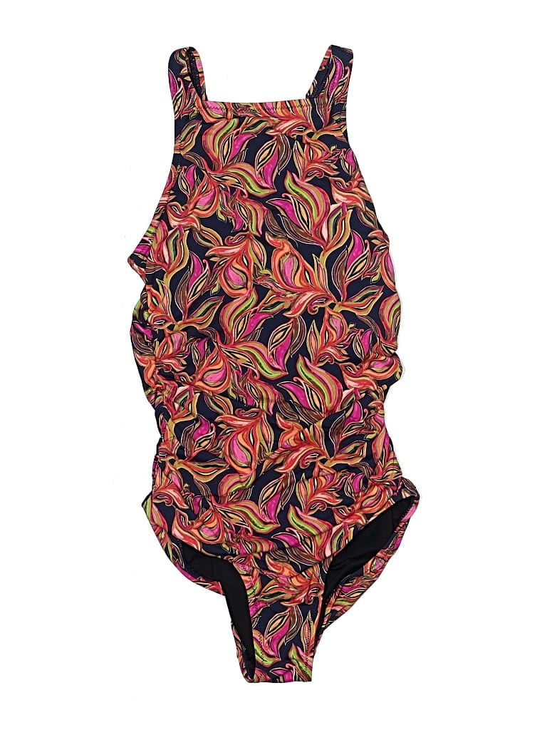 Pre-owned Garnet Hill One Piece Swimsuit In Purple