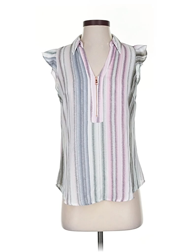 Pre-owned Candies Candie's Sleeveless Blouse In Gray