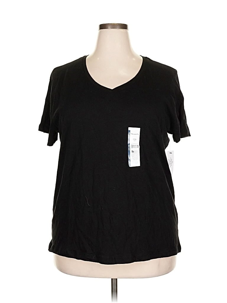 Time And Tru Short Sleeve T-shirt In Black