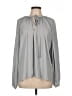 Unbranded Gray Long Sleeve Blouse Size L - photo 1