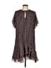 Reiss 100% Polyester Houndstooth Brown Red Casual Dress Size 10 - photo 1