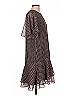 Reiss 100% Polyester Houndstooth Brown Red Casual Dress Size 10 - photo 4