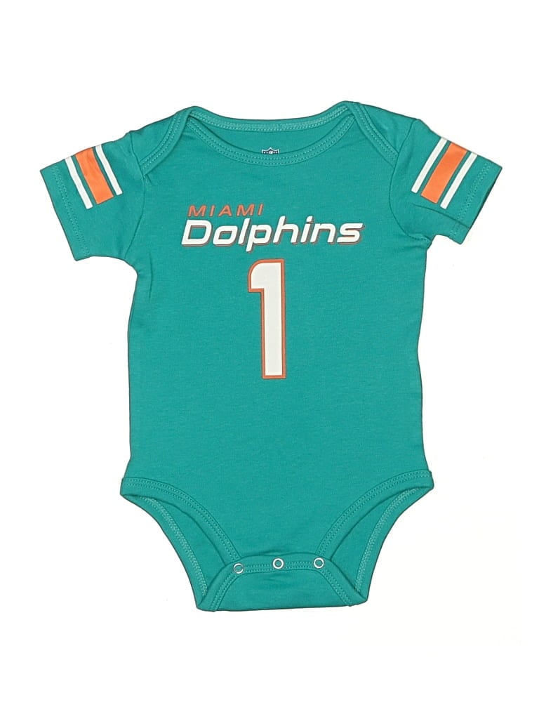 Pre-owned Nfl Babies' Short Sleeve Onesie In Blue