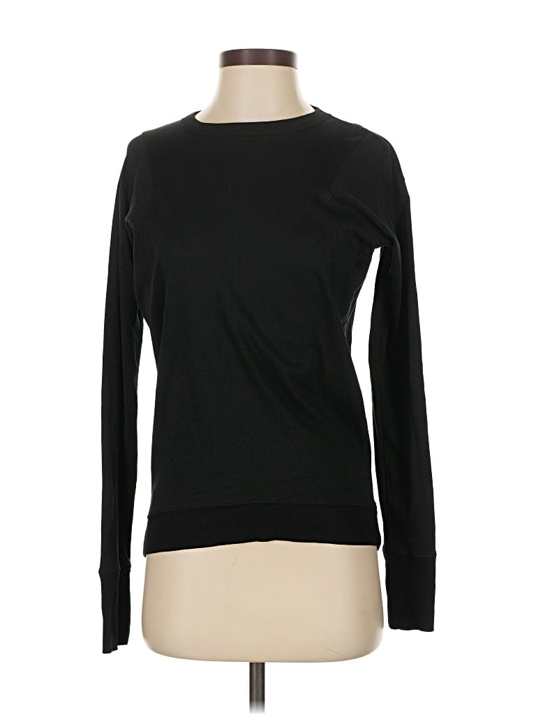 Pre-owned Lunya Long Sleeve T-shirt In Black