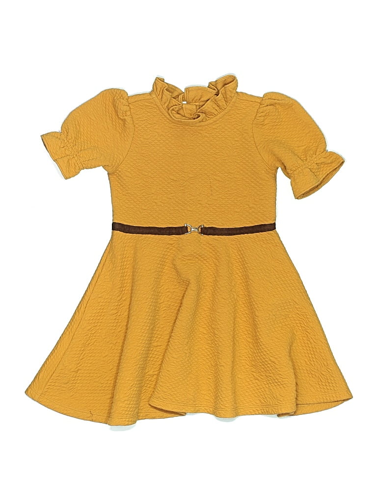 Pre-owned Janie And Jack Kids' Dress In Yellow