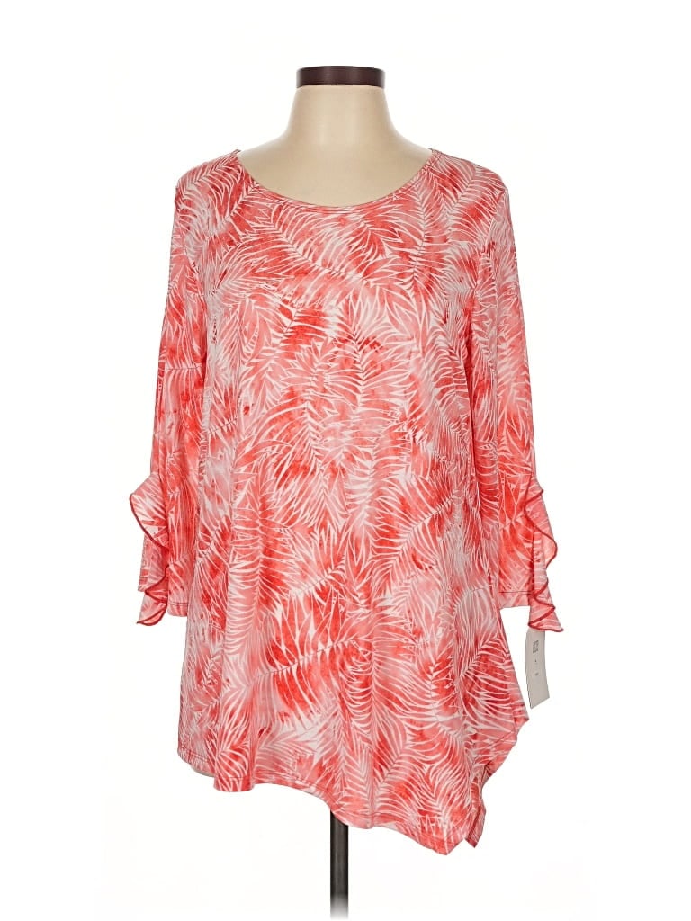 Clara Sun Woo 3/4 Sleeve Blouse In Red