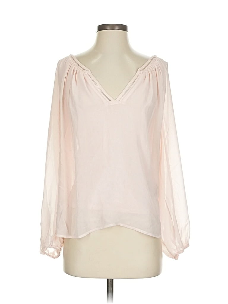 Pre-owned Marciano Long Sleeve Blouse In Pink