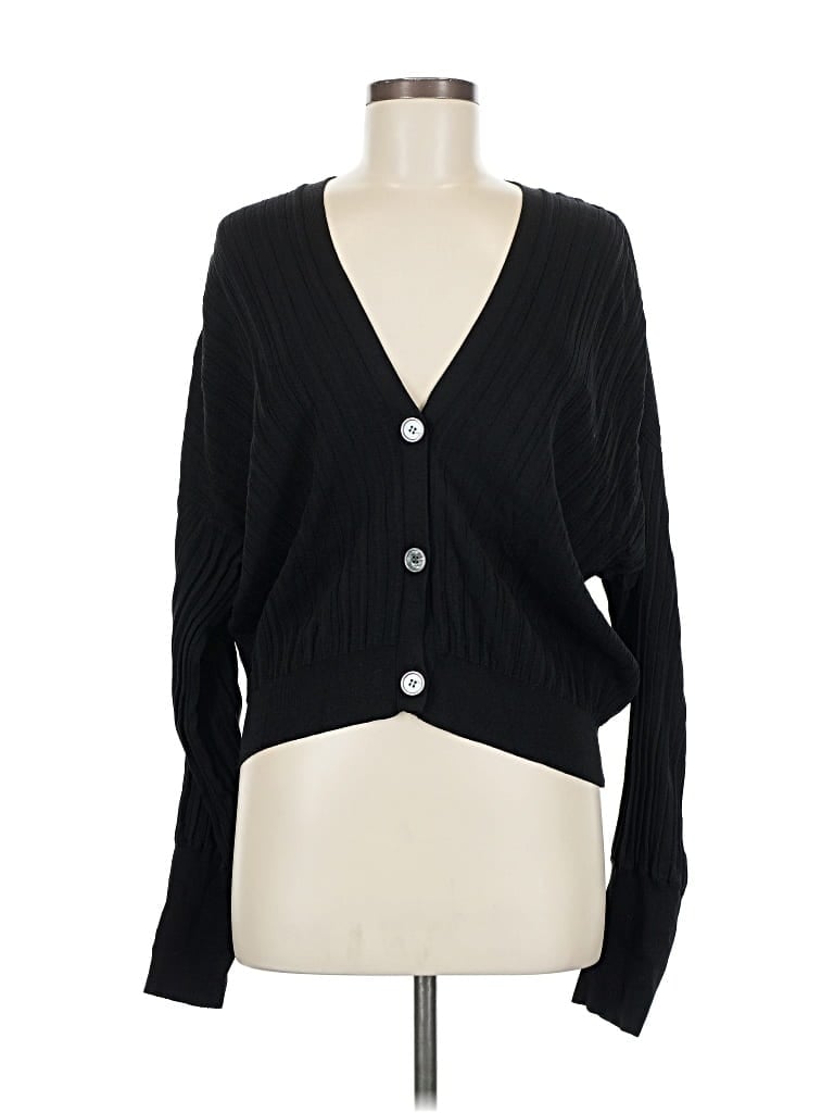 Pre-owned Current Air Cardigan Sweater In Black