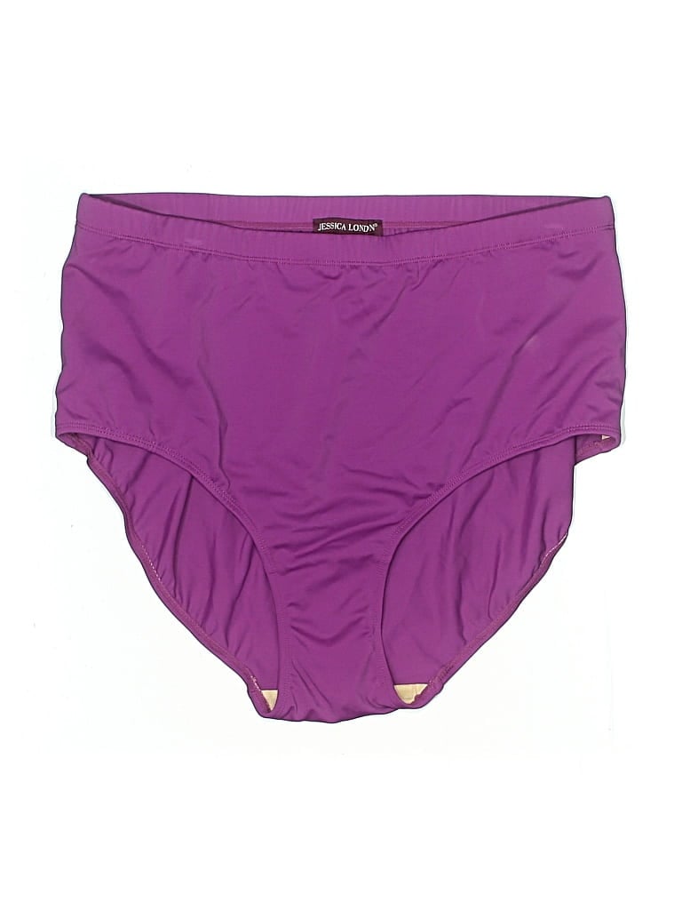 Pre-owned Jessica London Swimsuit Bottoms In Purple