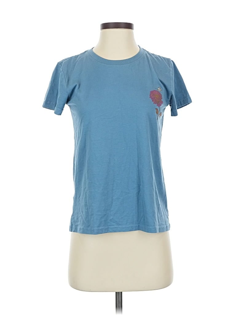 Pre-owned Eddie Bauer Short Sleeve T-shirt In Blue