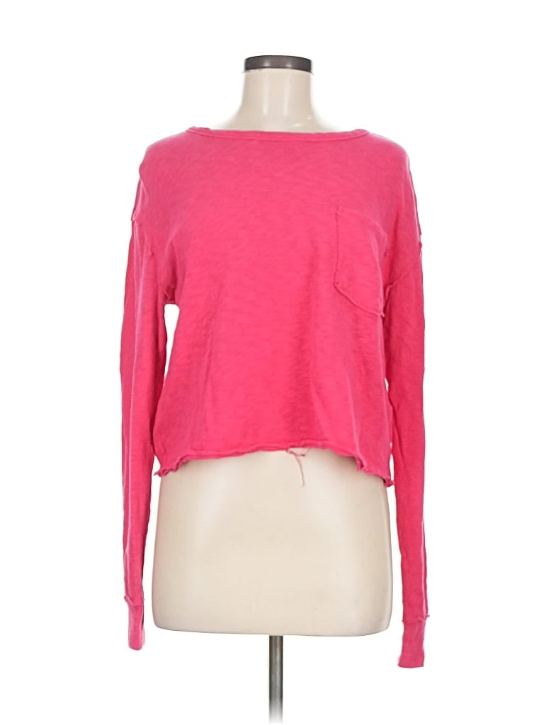 Pre-owned T.la Pullover Sweater In Pink