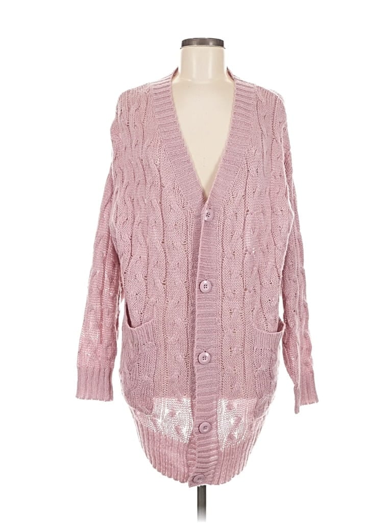 Pre-owned Lularoe Cardigan Sweater In Pink