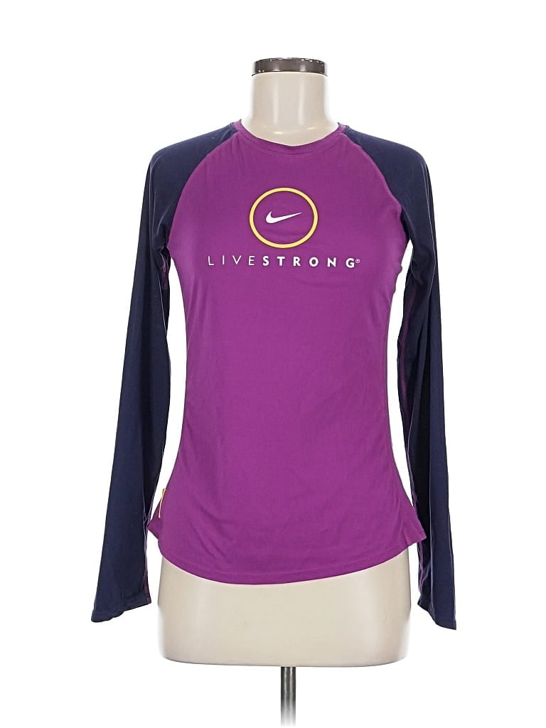 Pre-owned Nike Long Sleeve T-shirt In Purple