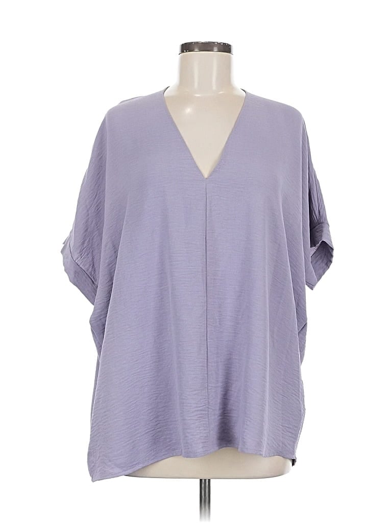 Pre-owned Jodifl Short Sleeve Blouse In Purple