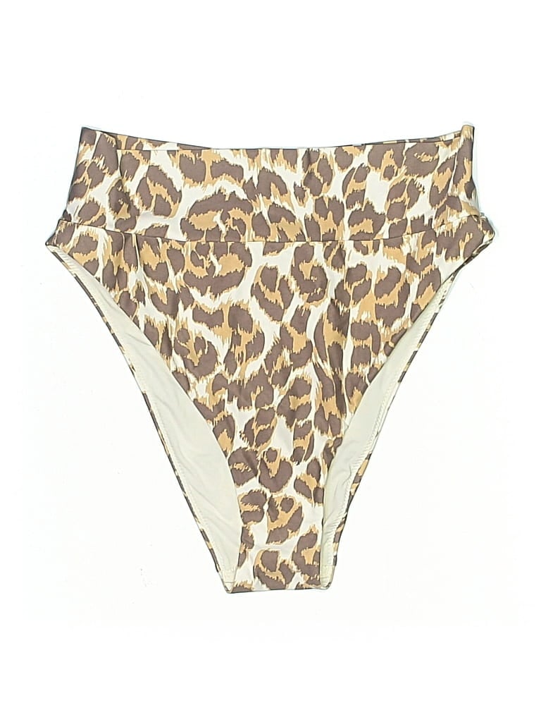 Pre-owned Aerie Swimsuit Bottoms In Brown