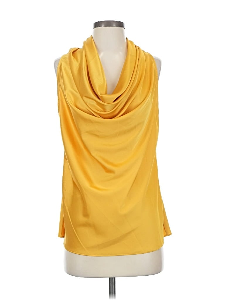 Pre-owned Boston Proper Sleeveless Blouse In Yellow
