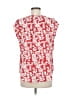 Fun2Fun Red Short Sleeve Blouse Size M - photo 2