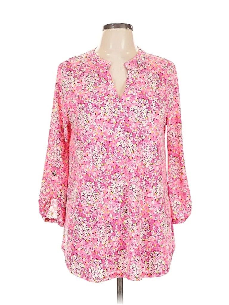 Pre-owned Dear Scarlett 3/4 Sleeve T-shirt In Pink