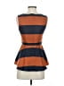Banana Republic 100% Polyester Orange Sleeveless Top Size 0 - photo 2