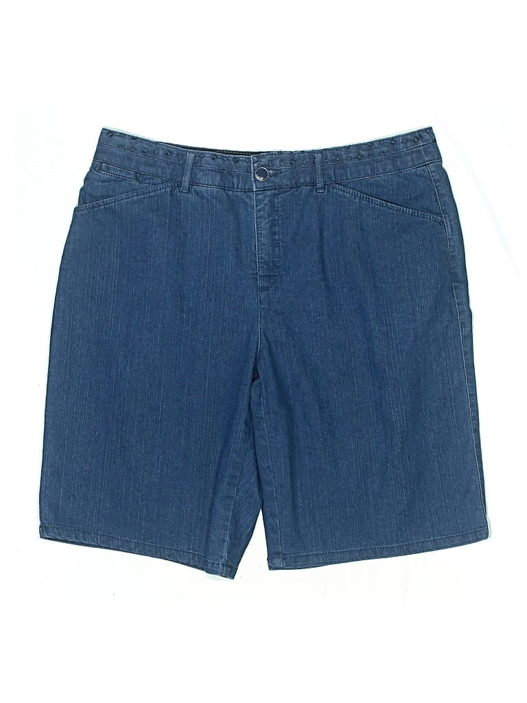 Pre-owned Intro Denim Shorts In Blue